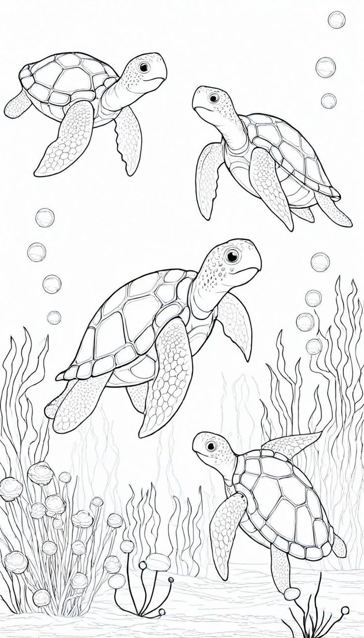 Familia de tortugas