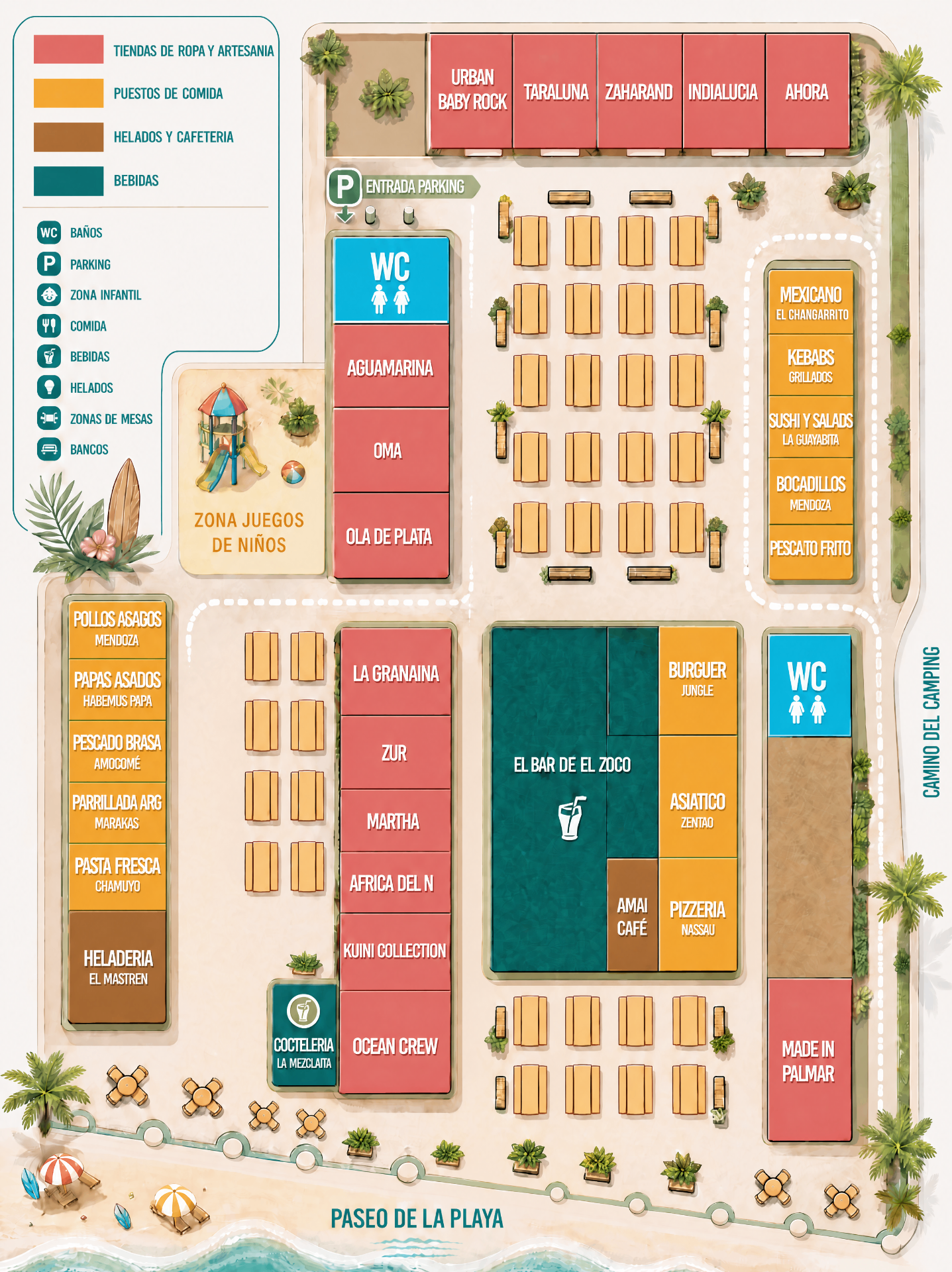 Plano del Zoco Palmar